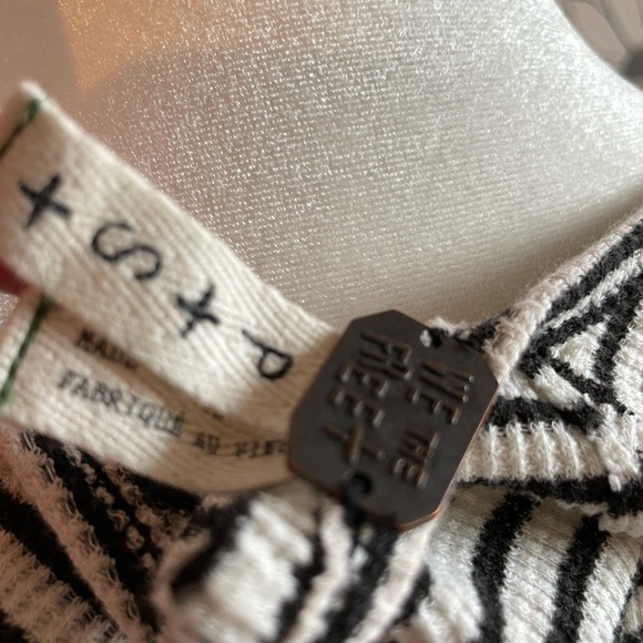 We the Free People Striped Button Cropped Shirt 👚 - Picture 3 of 3